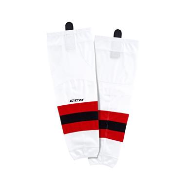 CCM Socks SX8000 Sr White/Red/Black