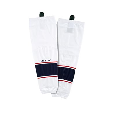 CCM Hockeystrømper SX8000 Jr White/Navy/Red