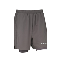 CCM Shorts 2-in-1 Training Sr Charcoal