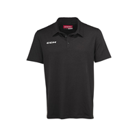 CCM Polo Shirt Fitted Sr Schwarz