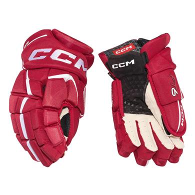 CCM Hockeyhansker Jetspeed FT6 Jr Red/White