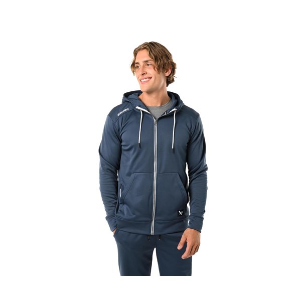 Bauer Huppari Team Fleece Zip Sr Navy