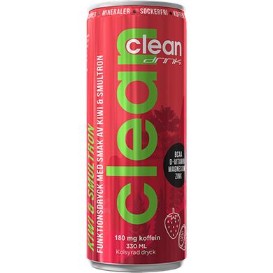 Clean Drink BCAA Koffeinfrí 1st - Kiwi & Markjordbær