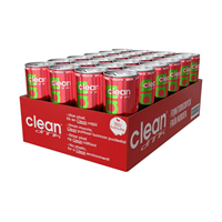 24 x Clean Drink BCAA Packung Schwarze Johannisbeere/Himbeere