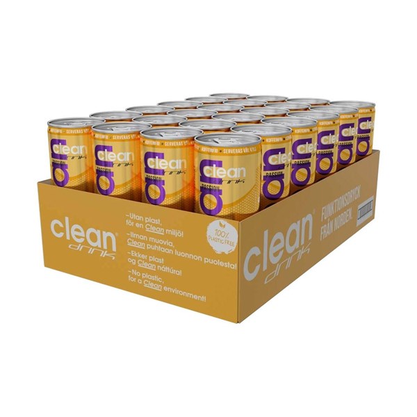 24 x Clean Drink BCAA Packung Koffeinfrei Schwarze Johannisbeere/Himbeere