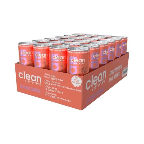 24 x Clean Drink BCAA Packung Pfirsich/Mango