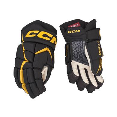 CCM Hockeyhansker Jetspeed 680 Jr Black/Yellow