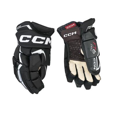 CCM Eishockey Handschuhe Jetspeed FT6 Pro Jr Schwarz/Weiß