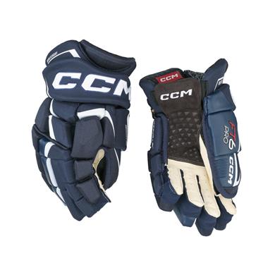 CCM Eishockey Handschuhe Jetspeed FT6 Pro Jr Navy/Weiß