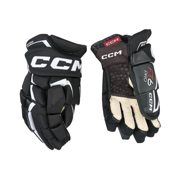 CCM Hockeyhansker Jetspeed FT6 Pro Sr Black/White