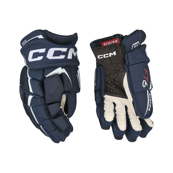 CCM Hockeyhansker Jetspeed FT6 Sr Navy/White