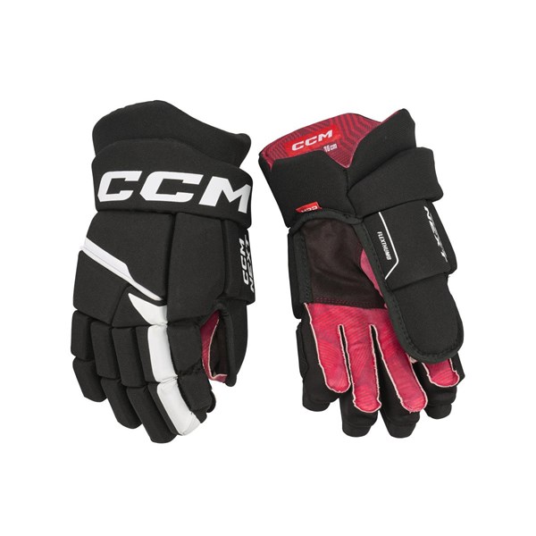 CCM Eishockey Handschuhe Next Jr Schwarz/Weiß