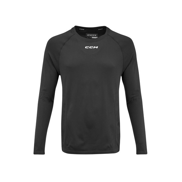 CCM Shirt Long Sleeve Training Sr BLACK