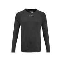 CCM Shirt Long Sleeve Training Sr BLACK