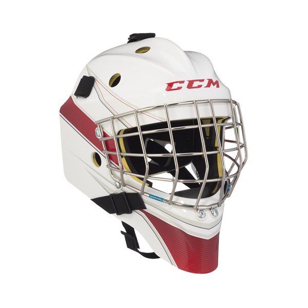 CCM Goalie Mask AXIS 1.5 Dekal Yth WHITE/RED
