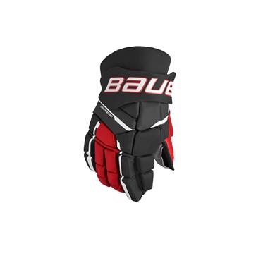 Bauer Eishockey Eishockey Handschuhe Supreme M3 Int Schwarz/Rot