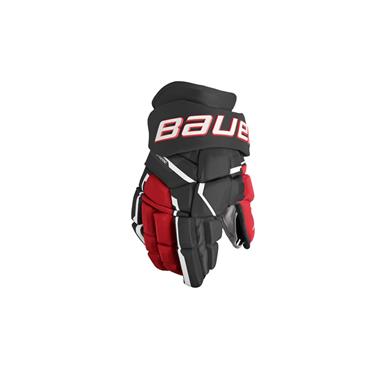 Bauer Eishockey Handschuhe Supreme Mach Sr Schwarz/Rot