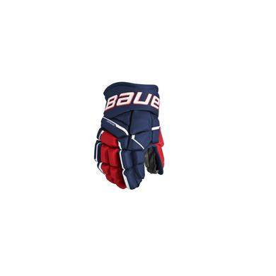 Bauer Eishockey Eishockey Handschuhe Supreme Mach Jr Navy/Rot/Weiß