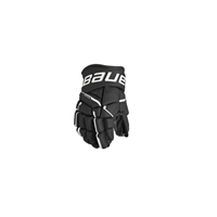 Bauer Eishockey Eishockey Handschuhe Supreme Mach Jr Schwarz/Weiß