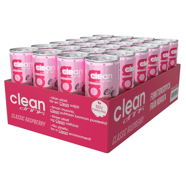 24 x Clean Drink BCAA Raspberry