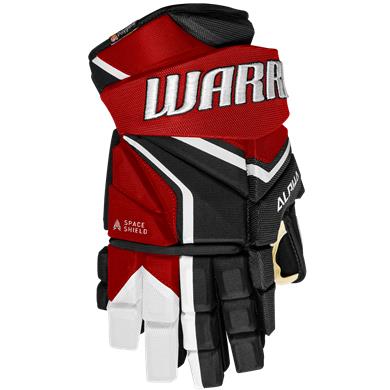 Warrior Eishockey Handschuhe LX2 Jr Schwarz/Rot/Weiß