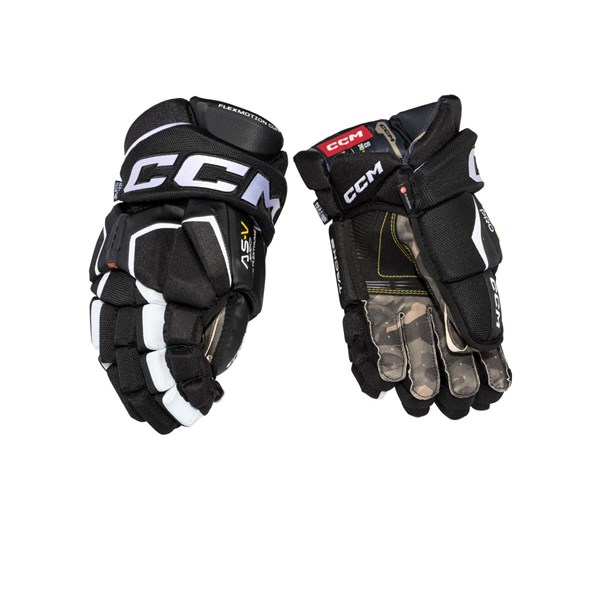 CCM Gloves Tacks AS-V Pro SR Black/White