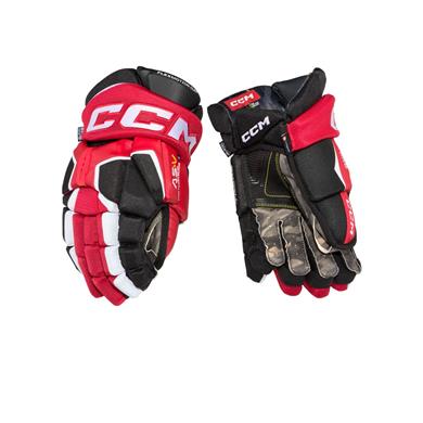 CCM Eishockey Handschuhe AS-V Pro Sr Schwarz/Rot/Weiß