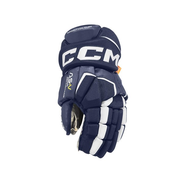 CCM Eishockey Handschuhe AS-V Pro Sr Marineblau/Weiß