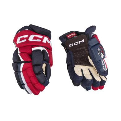 CCM Hockeyhansker Jetspeed FT6 Pro Jr Navy/Red/White