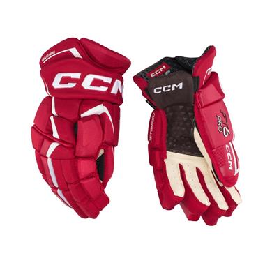 CCM Hockeyhandskar Jetspeed FT6 Pro Jr Red/White