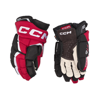 CCM Eishockey Handschuhe Jetspeed FT6 Jr Schwarz/Rot/Weiß