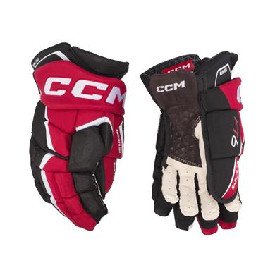 CCM Eishockey Handschuhe Jetspeed FT6 Sr Schwarz/Rot/Weiß