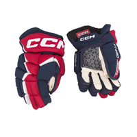 CCM Eishockey Handschuhe Jetspeed 680 Jr Navy/Rot/Weiß