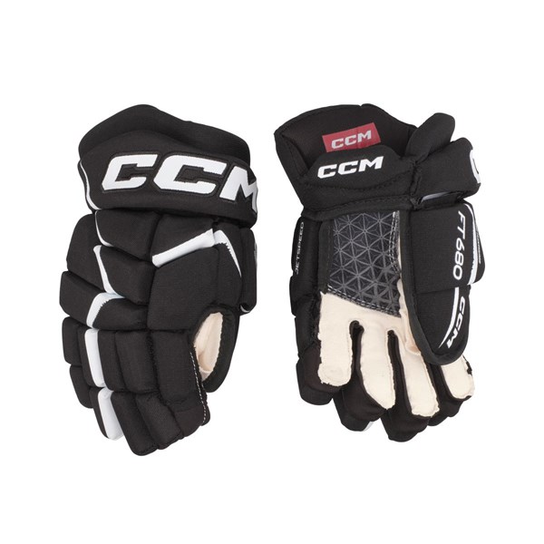 CCM Hockeyhansker Jetspeed 680 Jr Black/White