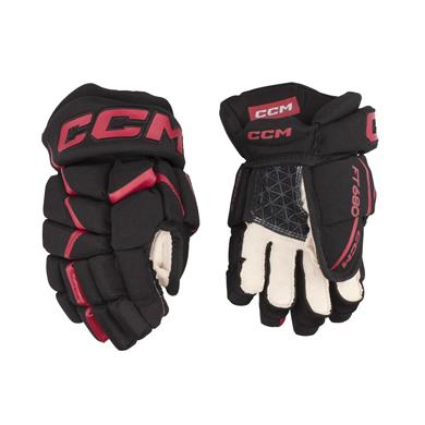 CCM Hockeyhansker Jetspeed 680 Jr Black/Red