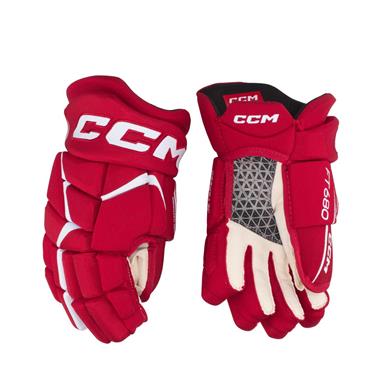 CCM Eishockey Handschuhe Jetspeed 680 Sr Rot/Weiß