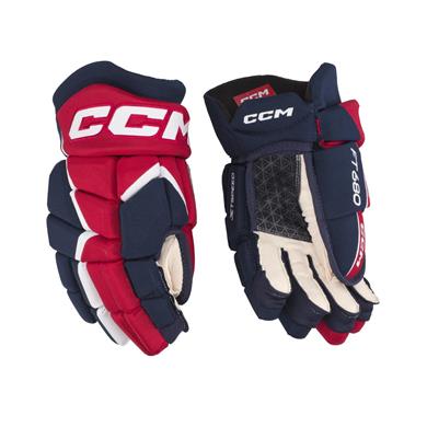 CCM Eishockey Handschuhe Jetspeed 680 Sr Navy/Rot/Weiß