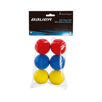 Bauer Mini Foam Ball Street Hockey Balls - 6 Pack