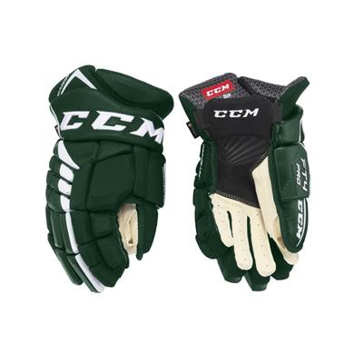 CCM Gloves Jetspeed FT4 Pro SR Dark Green/White