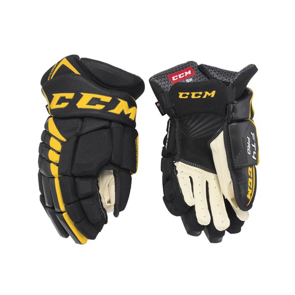 CCM Hanskat Jetspeed FT4 Pro SR Black/Sunflower