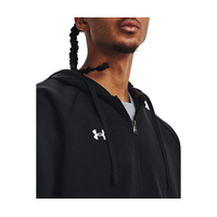 Under Armour Huppari Rival Fleece FZ Hoodie Black