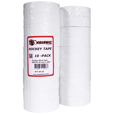 Mohawke Eishockeyschläger Tape 25 mm x 20 m 10er-Pack Weiß