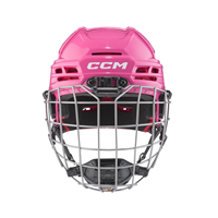 CCM Eishockey Helm Tacks 70 Combo Kinder Rosa