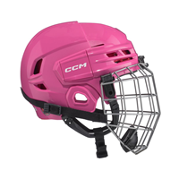 CCM Eishockey Helm Tacks 70 Combo Kinder Rosa