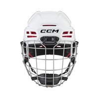 CCM Eishockey Helm Tacks 70 Combo Kinder Weiß