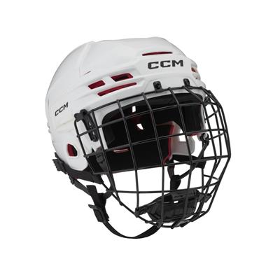 CCM Eishockey Helm Tacks 70 Combo Sr Weiß