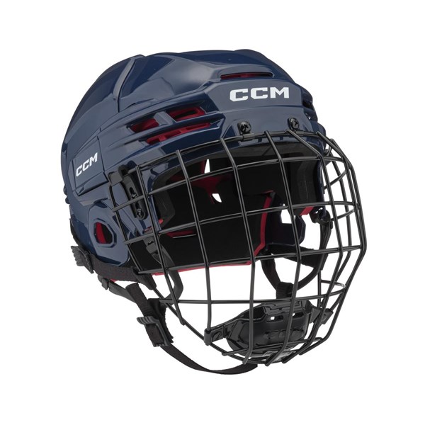 CCM Hockey Helmet Tacks 70 Combo JR Navy - Hockey Store