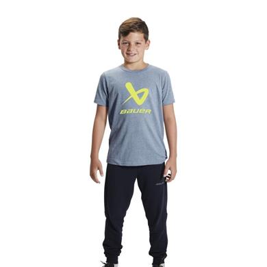 Bauer T-Shirt Core Lockup Crew Jr Grau