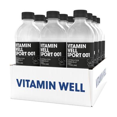 Vitamin Well Energidrikk Sport 001 Flak Sitron-Lime