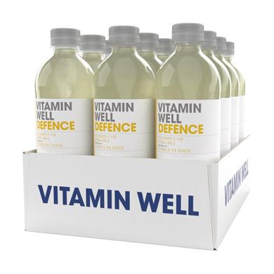 Vitamin Well Energidrikk Defence Flak Sitrus-Hyllebær